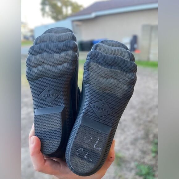 Sperry "Syron Gulf" Duck Boot Lace-up NEW black Size 6 - Picture 7 of 12